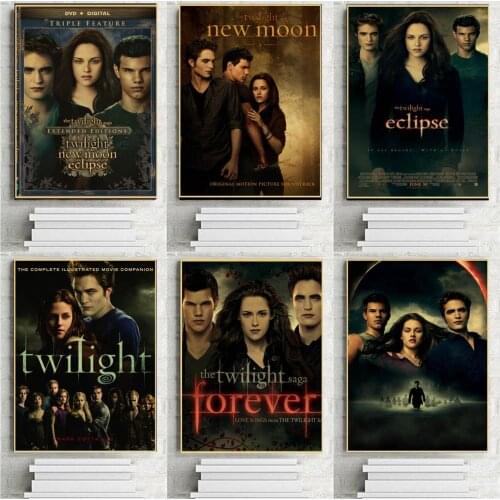 The Twilight Saga: Classic Movie Poster Print Posters Nordic Canvas Painting Vintage Wall Art Picture Living Room Decoration