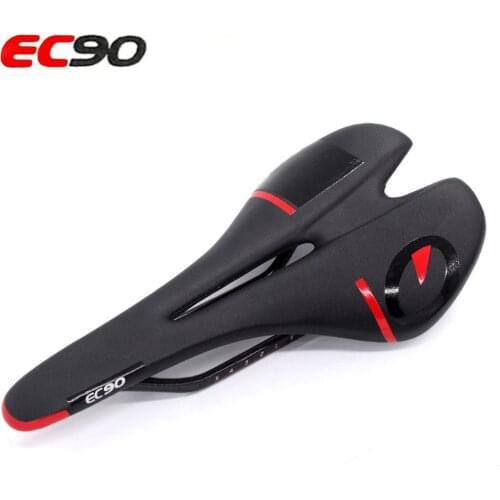 NEW EC90 MTB Road Bicycle Seat Saddle Hollow Design carbon fiber bow Saddle Ultra-light comfortable Cycling Racing Seat parts