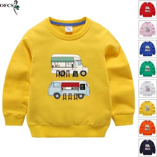 Early Autumn Childrens Sweater 10Colors Toddler Kids Boys Girls Clothes Hooded Cartoon Candy Color Enfant Garcon Sweatshirt Top
