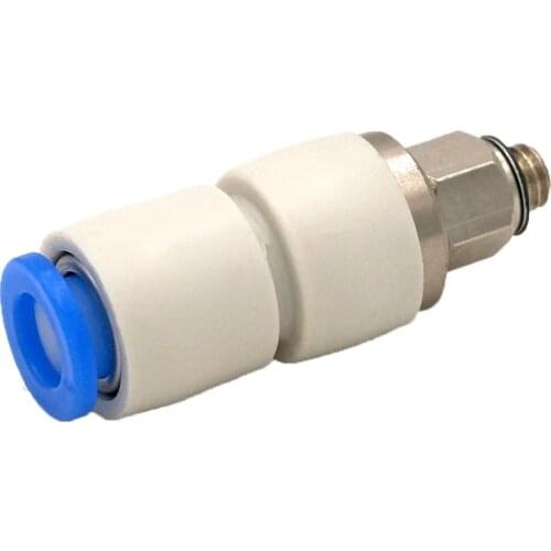 KSH06-M5 Tube 0.D.6mm Connection Thread M5x0.8 Male Connectors Joint Rotary One Touch Fitting KSH
