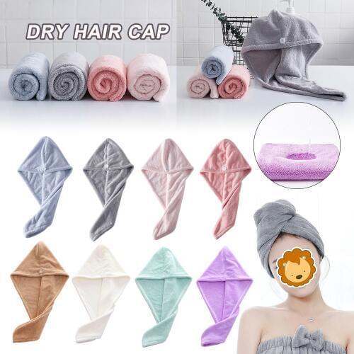 Magic Microfiber Hair Fast Drying Dryer Towel Bath Wrap Hat Quick Cap Turban Dry Rapid Absorbent Soft Thick Gorros 3