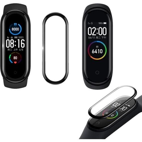 PMMA Screen Protector Strap Band for XIAOMI Miband 4 5 Miband 4 for mi band 5 4 Full Cover