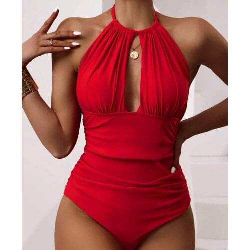 Woman Swimsuit 2022 One Piece Bathing Suit for Women Big Black Beach Swimming Vintage Bather Female Swimwear