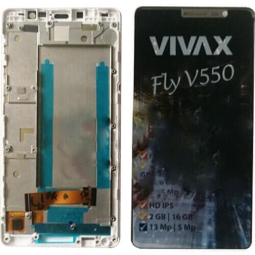 LCD Display Touch screen For Vivax Fly V550 digitizer panel sensor lens glass Assembly