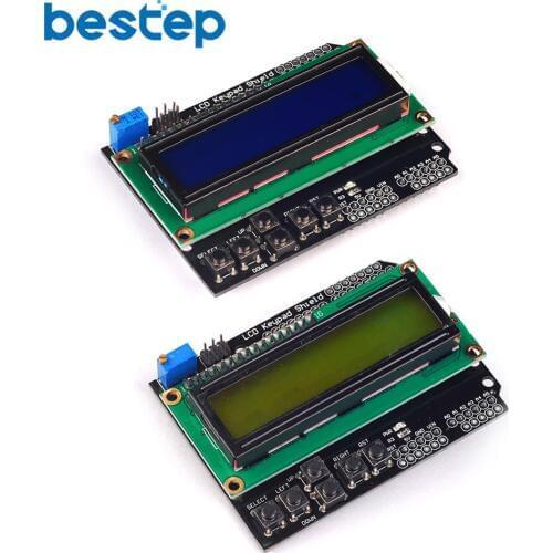 LCD Keypad Shield LCD1602 LCD 1602 Module Display for ATMEGA328 ATMEGA2560 Raspberry pi UNO Blue Yellow-green Screen