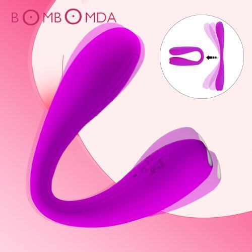 12 Speeds U Style Vibrator For Women Clitoris Stimulator Bendable U Type Vibrator Adult Sex Toys G spot Stimulator Masturbators