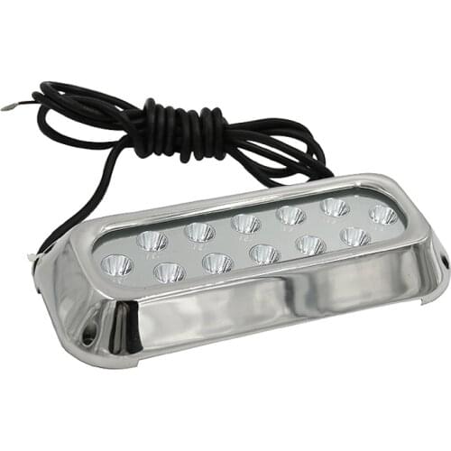36W Marine LED Light P68 Waterproof Stainless Steel Underwater Light for Boat Yacht Docks Ponds DC 8-28V