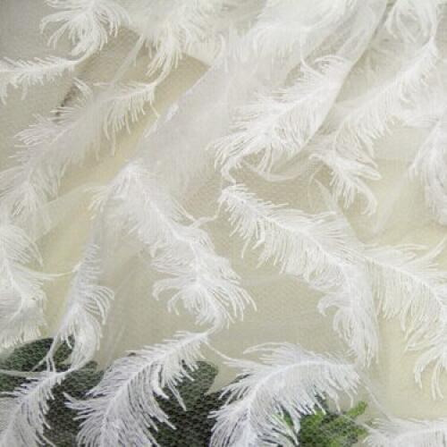 5yards/Lot High Qulaity White African Cord Lace Black Embroidered Swiss Voile Lace Nigerian Wedding Feather Pattern Lace Fabric