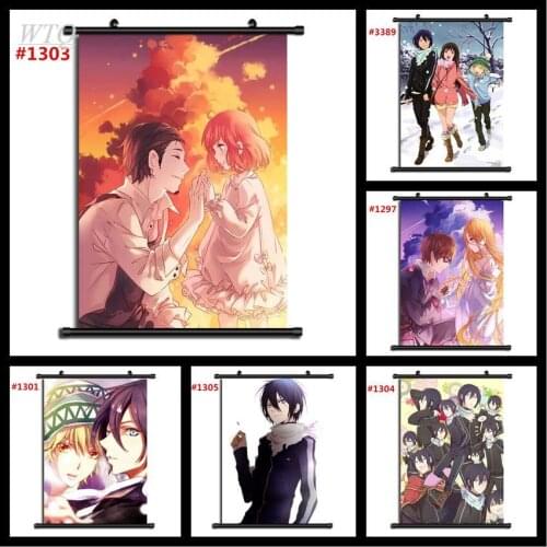 Anime Posters Noragami Anime Manga Wall Poster HD Print Anime Wall Decor Posters Wall Art Picture Room Decor Home Decor