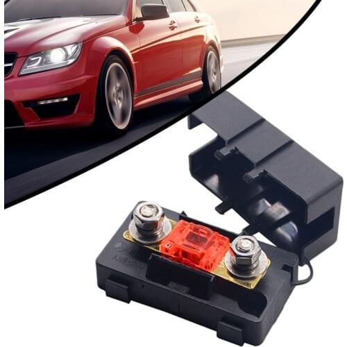 ANS Trumpet Fork Plug Fuse Car Audio Fuse Holder Self-healing Car Fuse Holder Bolt Fixed Insurance Film+ ANS-8 Safety Plate Base