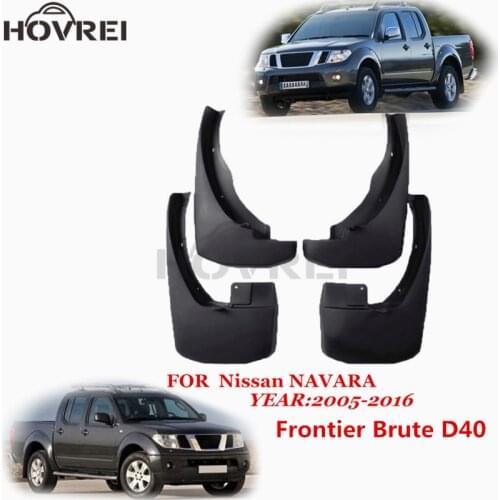 Car Mud Flaps mudguards for nissan Navara Frontier Brute D40 2005 - 2016 Splash Guard Mudflaps FENDER 08 09 10 11 12 13 14 2015