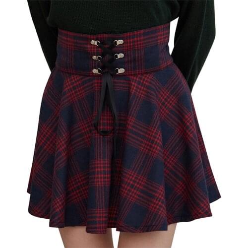 Black Checkered Women Gothic Skirt Women Pleated Plaid Skirts Spring Autumn Girl Hip Hop Female Punk Goth Mini Skirt Clubwear