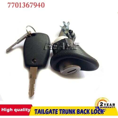 FOR DACIA RENAULT LOGAN SANDERO TAILGATE TRUNK BACK LOCK WITH TWO KEYS 7701367940