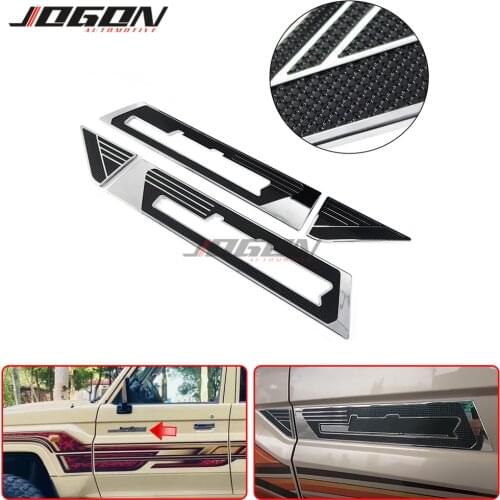For Toyota Land Cruiser LC70 LC76 LC78 LC79 LC71 FJ70 FJ76 Side Fender Trim Logo Frame Cover Anti Scratch Sticker Decoration