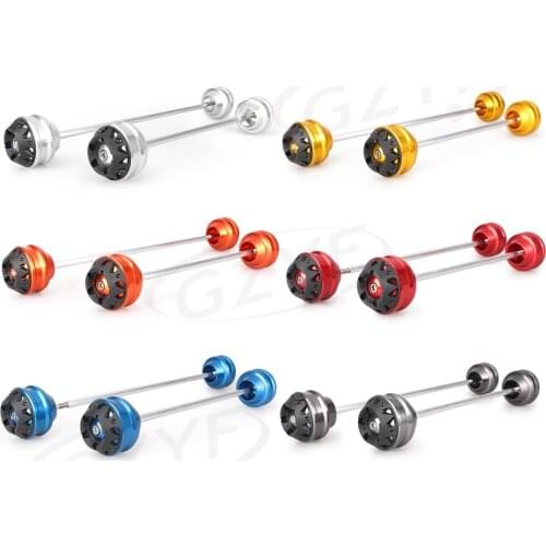 For Yamaha MT-07 MT07 FZ-07 FZ07 2013 2014 2015 CNC Motorcycle Axle Fork Slider Crash Protector Kit