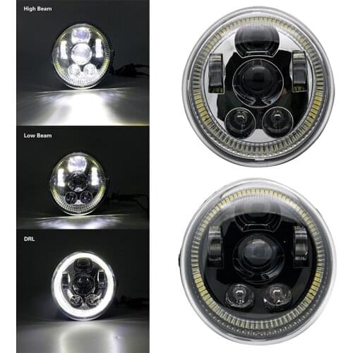 DOT E9 Motorcycle Aluminum Black Headlight For Harley V Rod VROD VRSCA VRSC Headlight VRSC/V-ROD Motorcycle LED HEADLIGHT