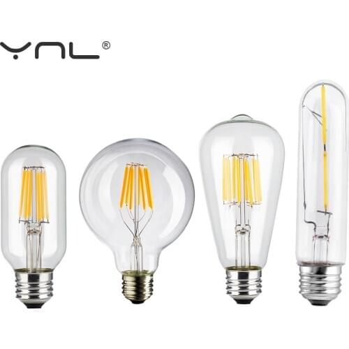 E27 LED Edison Bulb E14 Led lamp 4W 6W 8W 220V Retro Lamps Vintage Candle Light C35 C35L A60 G45 Bombillas LED Light Bulb