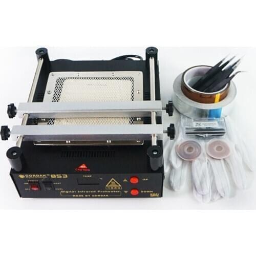 Gordak 853 IR preheating station high power infrared preheating station PCB desoldering BGA ESD rework st
