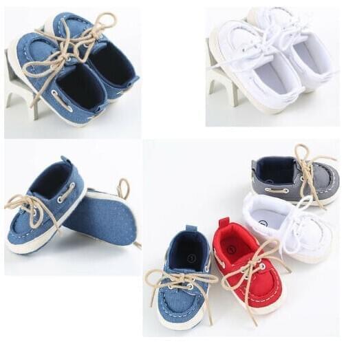 Citgeett Fashion Toddler First Walker Baby Shoes Boy Girl Newborn Soft Soles Canvas Crib Soft Sole Shoe Sneakers