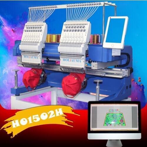 China 10 years service ! Newest 2 head computerized cheap price in india like brother Tajima type computer embroidery machine