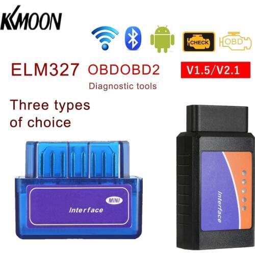 KKMOON mini obd 2 V2.1 BT 2.0 Interface OBDII Car Diagnostic Scanner Code Reader Tool diagnostic tool for Android Windows Symbi