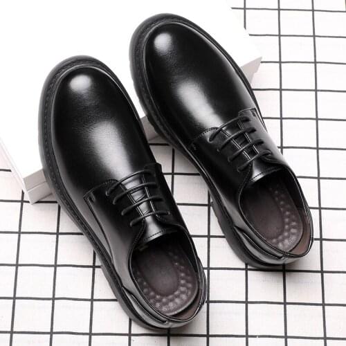2021NewTrend Mens Formal Shoes Coiffeur Black Dress Men Office Elegant Men Classic Oxford Men Comfortable Oxford Work Footwear