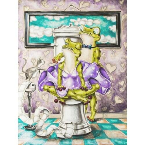 Diamond Painting Kits Embroidery diamond Scalloped Edge scene Animal Child Home Decor landscape flower art DIY Poured Glue