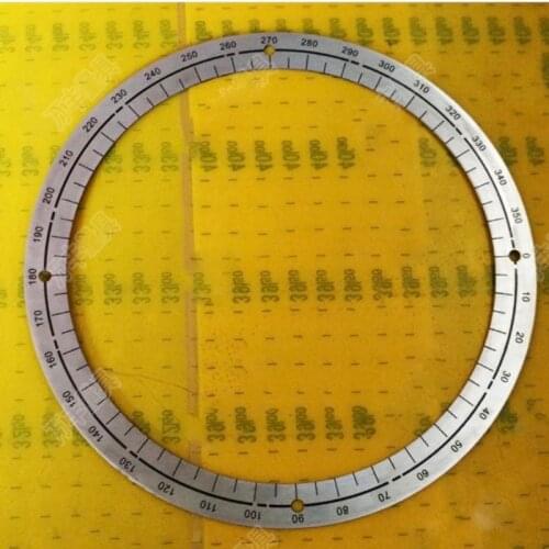Outer diameter: 185mm 360-Degree Dial Indexing Dial Stainless Steel Disc Perforated Dial 185 # 155 # 1