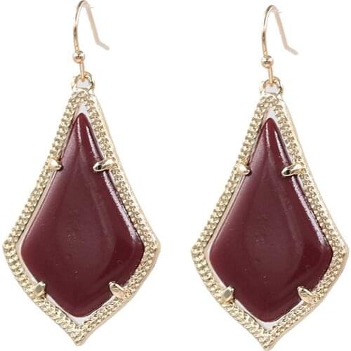 2020 New Arrival Water Drop Highly Bright Wine Yellow Color Water Drop Pendant Necklace For Women Fashion Jewelry