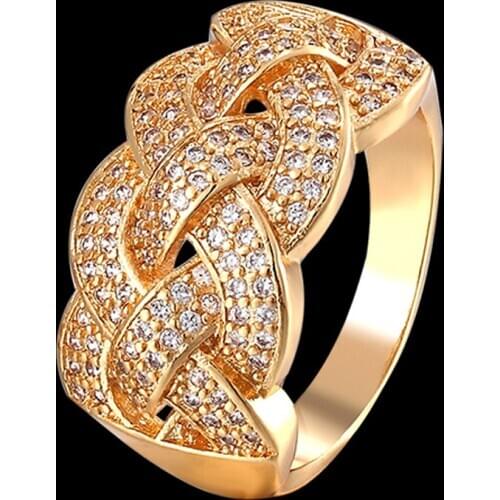 Zlxgirl jewelry four plated color womens wedding ring bijoux perfect AAA mirco paved zircon finger rings womens couple gifts