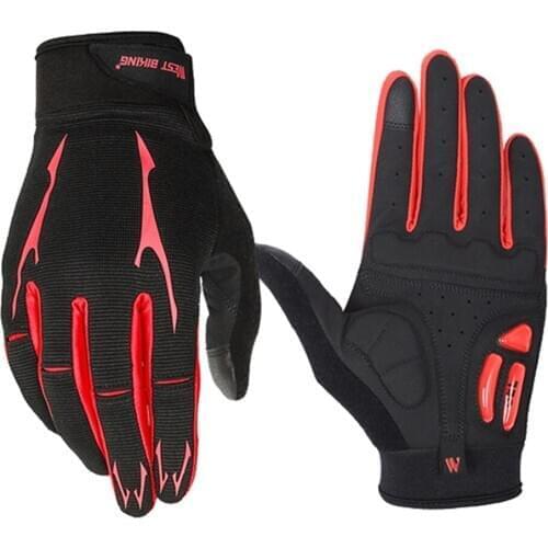 Full Finger Cycling Breathable Gloves Touch Screen Outdoor Riding Mittens
