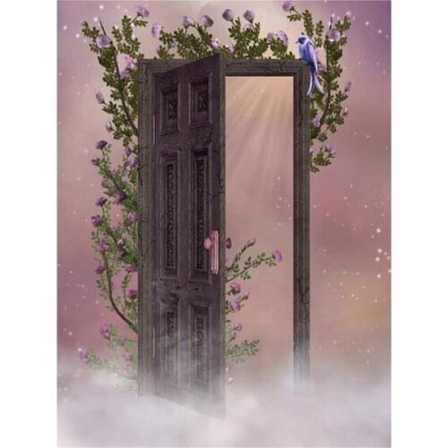 Full 5D Diy Cross-Stitch "Gate Of Heaven" 3D Diamond Mosaic Round Rhinestones Paintings Diamond Painting Embroidery FH817