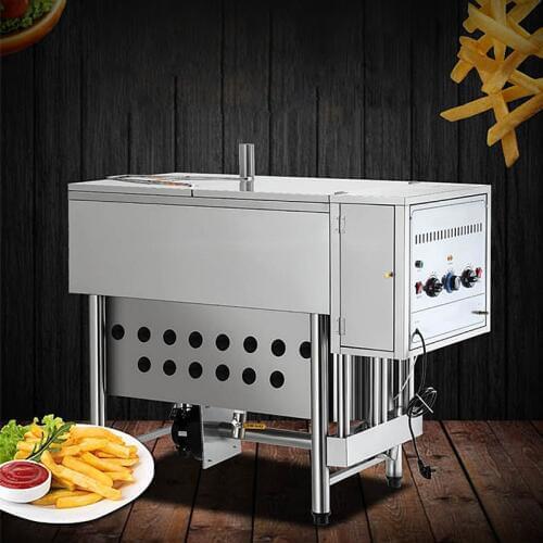 Commercial Fryer Gas Frying Fritters Fryer Oil Water Separation Mixing Stainless Steel Fryer Energy Saving YYGD-50