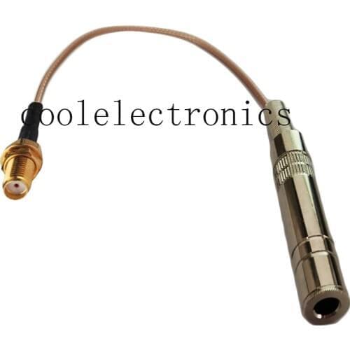 SMA Female to 6.35mm Mono 1/4 Female Connector for Pigtail Extension wire Cable RG316 50ohm 10/15/20/30/50cm 1m 2m 3m 5m 10m