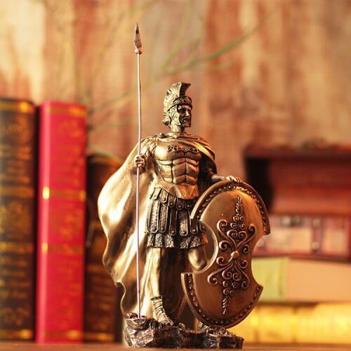 Medieval Samurai Armor Model Vintage Roman Armor Warrior Creative Bar Decoration Home Accessories Hand