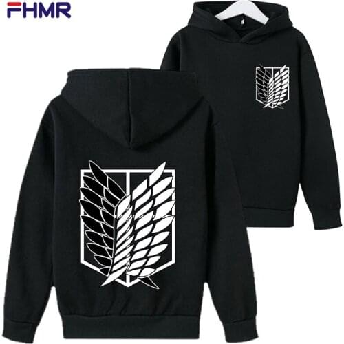 Attack on Titan Hoodie boy Fashion Pullovers Casaul Tops girls Cotton Hoodie long sleeve Sweatshirt anime Sportswear autumn