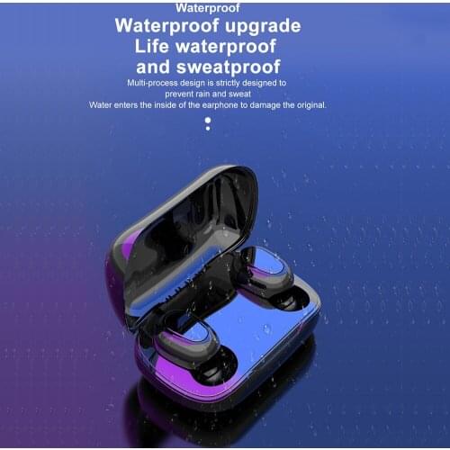 L21 TWS Wireless Earphones Bluetooth-Compatible V5.0 HIFI Stereo Sound Noise Conceling Waterproof Headset With Microphone