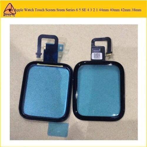 1Pc 44mm 40mm Touch Screen Digitizer For Apple Watch Series 6 5 S6 S5 S4 SE LCD Front Glass Sensor Outer Panel Replacement Flex