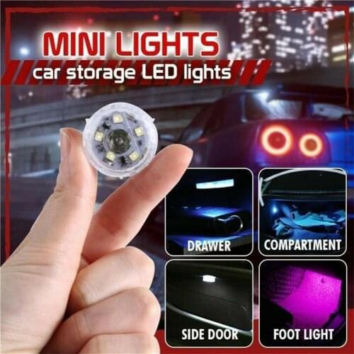 1PCS Car Led Touch-sensor Light One-button Portable Self-adhesive Outdoor Home Car Night Light Mini Small Portable Night Lamp