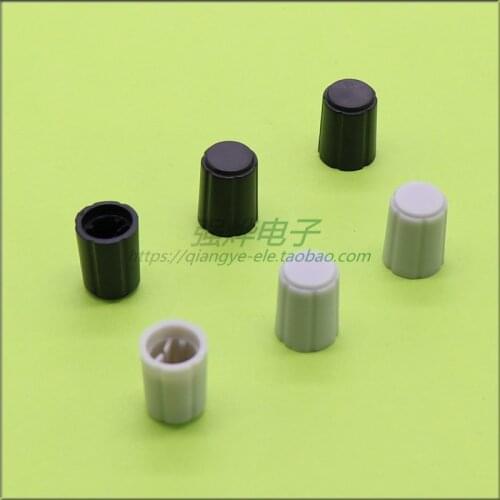 10 pieces 11.5*15MM D-type half shaft plastic knob coding switch knob no scale knob cap plastic knob cover