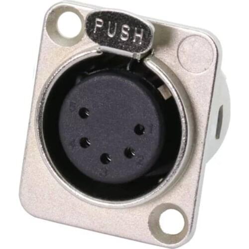 100pcs/lot Professional Audio XLR 4-pin XLR Female Connector Femal Plug Seat