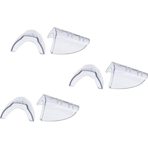 3 Pairs Safety Eye Glasses Side Shields Slip on Clear Side Shields for Safety Glasses Fits Small to Medium Glasses