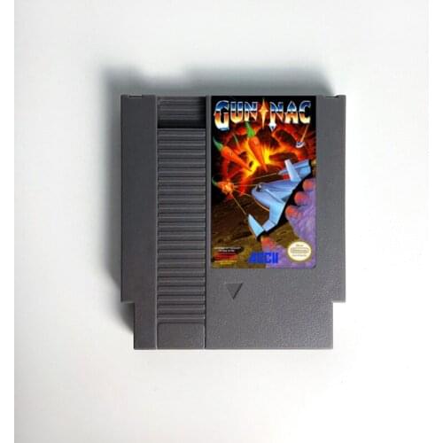 Gun Nac For 8 Bit Video Game Console 72 pins Game Cartridge Card