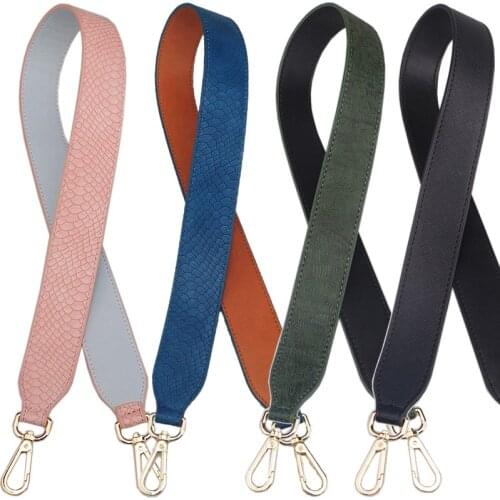 90cm Personalized Solid Color You Shoulder Strap Rivet Contrast Single Girl Womens Bag Flower Versatile Matching