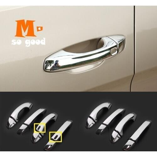 ABS Chrome Car Door Protector Handle Decoration Cover Trim Auto Sticker Accessories 8pcs 2020 2019 for Volkswagen Touareg