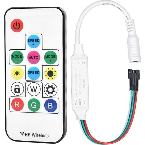 Wireless Mini RF LED Remote Controller 14Key 300 Color Modes SP103E for DC 12V WS2811 Dream Color LED Strip Module Pixel Light
