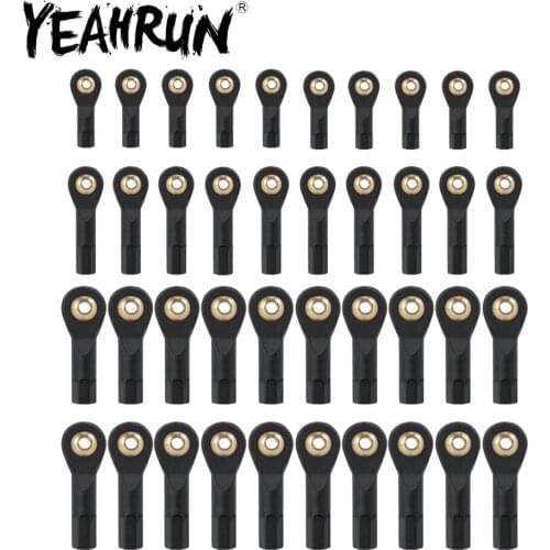 YEAHRUN 1:10 RC Crawler Car Parts 10/20Pcs Plastic M2/M3 Link Rod Ball End Joint for Axial SCX10 TRAXXAS TRX-4
