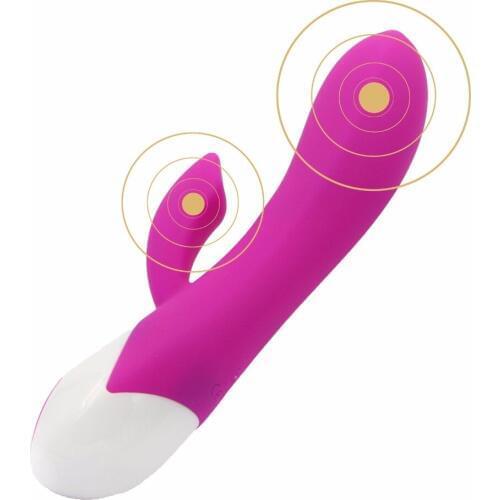Rechargeable 30 Functions Rabbit Dildo Vibrator Vagina Clitoris Finger Vibrators for Women Adult Sex Toys for Woman Sex Machine