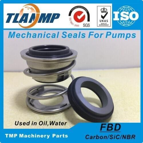 FBD-20 (Shaft size=20mm) Rubber Bellow TLANMP Mechanical Seals Used in Oil,Water,Corrosive medium (Material:Carbon/SiC/NBR)