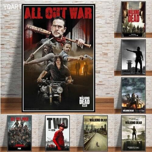 "The Walking Dead" Hot Season 7 8 TV Series Canvas Paintings Picturfe Wall Decorative Posters and Prints for Home Bar Decoration